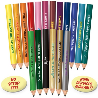 Golf Green Round Golf Pencils